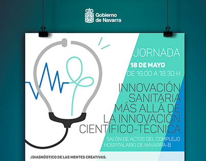 Cartel Jornada de Innovación Sanitaria Gobierno Navarra