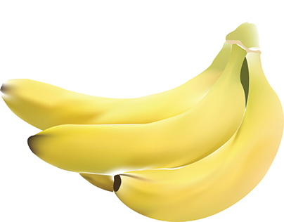 Banana Gradient Mesh Ad