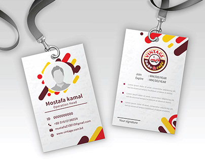 ID Card Design for a client
