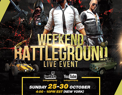 Advertisement for the game PUBG
