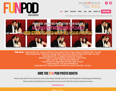 Photobooth Website Design and Brand Design