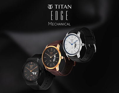 Titan Edge Mechanical Watches Website Banners & Mailer