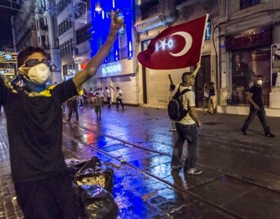 Istanbul Riots in Taksim Square and Istiklal Caddesi