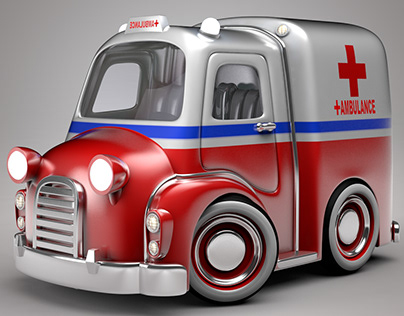 Cartoon Ambulance Projects | Photos, videos, logos, illustrations and  branding on Behance