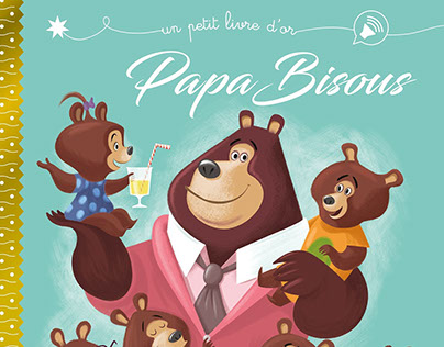 Papa Bisous/French little golden book/Hachette