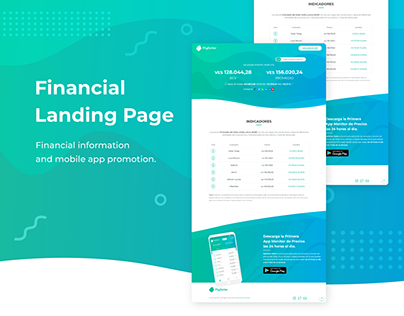Web Design | Financial Landing Page
