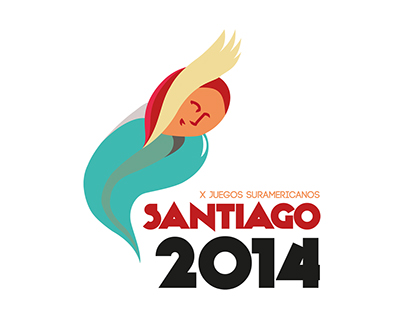 Logo X Juegos Suramericanos Santiago 2014.