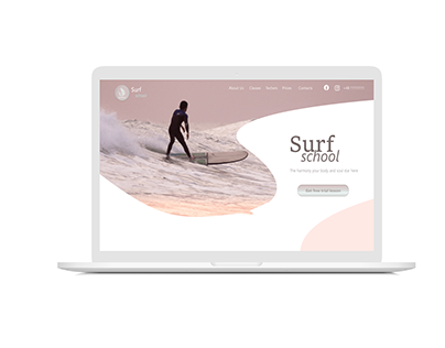 UI/UX Resposive web design Surfing School