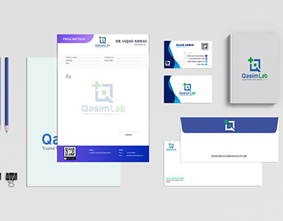Brand kit Design For "QASIM LABORATORY"