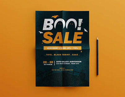 Free Boo Halloween Flyer
