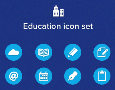 Education icon set