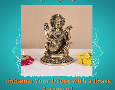 Enhance Your Décor with a Brass Saraswati: Symbol