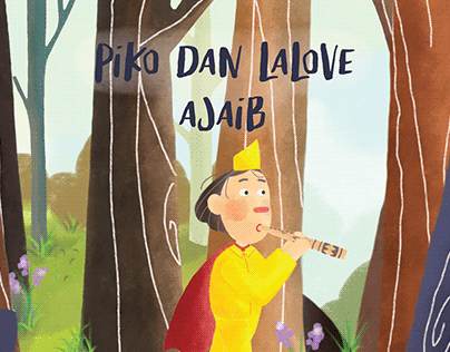 Children's book illustration "Piko dan Lalove Ajaib"