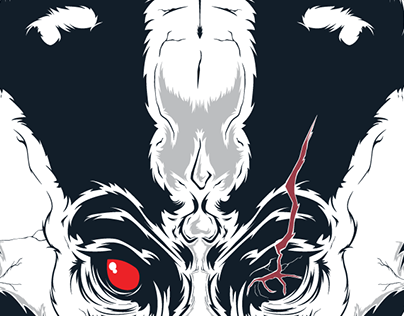 Death is a Badger Logo // skull