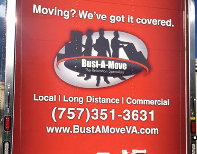 Truck Wrap Design - Bust-A-Move Moving Co.