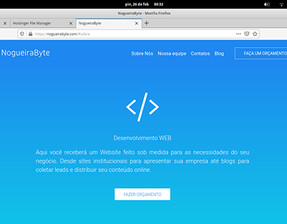 NogueiraByte - Desenvolvimento WEB