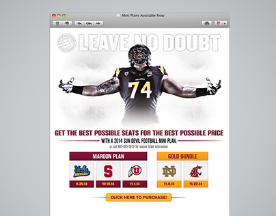 Sun Devil Football 2014 Mini Plan E-mail Graphic