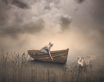 Leda and the Swan (Fine Art Compositing)