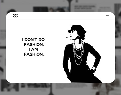 Chanel UX/UI full screen design
