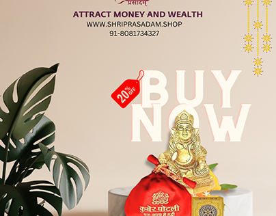 Kuber Potli for Good luck and Attract Money Silk Yantra