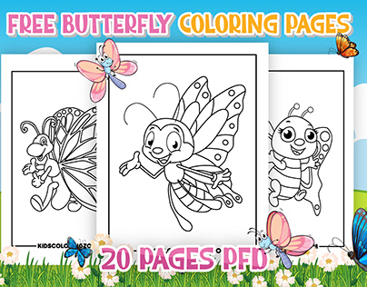 Free Cute Printable Butterfly Coloring Pages For Kids