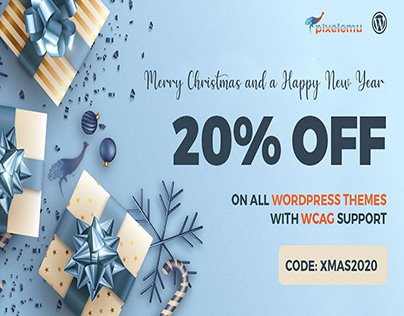 Christmas SALE - WCAG and ADA WordPress themes 20% OFF