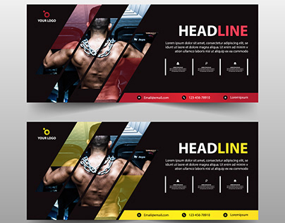 Fitness Flyer Brochure Leaflet Template Design Set On Behance