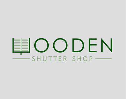 Wooden Shutter Shop Logo - Brand Identity