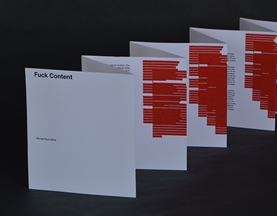 Michael Rock: Fuck Content (2005) Design Accordion