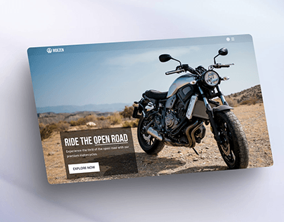 Website Concept for a Motorcycle Business
