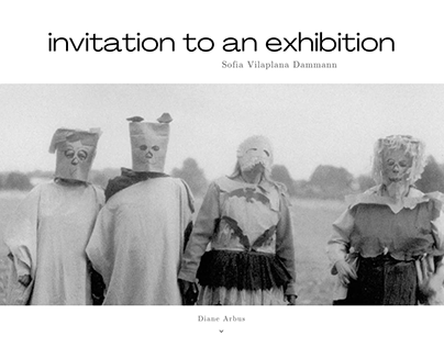 Invitation to an exhibition - Diane Arbus