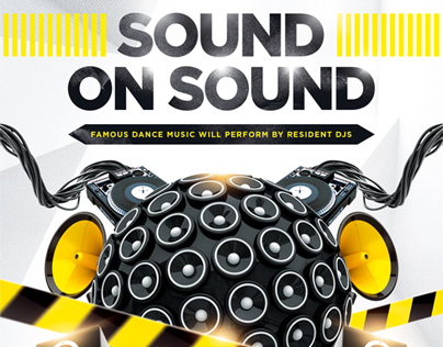 Sound on Sound Party Flyer, PSD Template