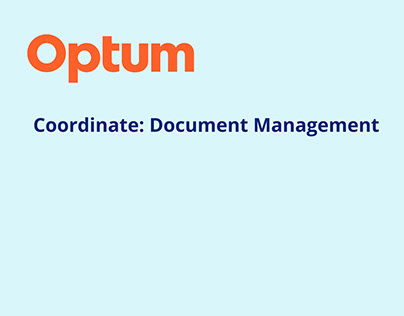 Optum | Coordinate: Document Management