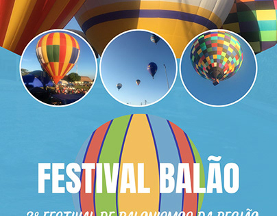 Panfleto para Festival de Balão da Cidade