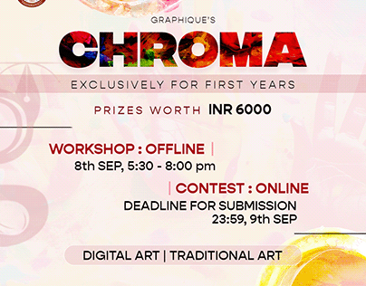 Poster for Chroma by Graphique, NITT