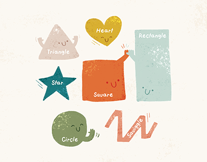 Project thumbnail - "Silly Shapes" - Educational Poster