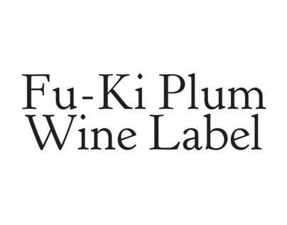 Fu-Ki Plum Wine Label