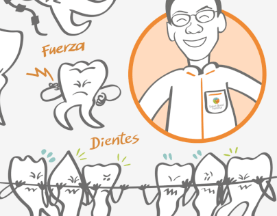 Animated teeth for "Salud Bucal Familiar"