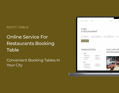 Resty Table - Service For Restaurants Table Reservation