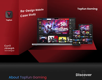 Topfun Gaming (Website Re-design Case Study)
