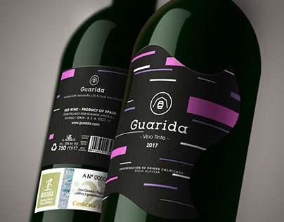 GUARIDA Wine design Packagin. (no real)