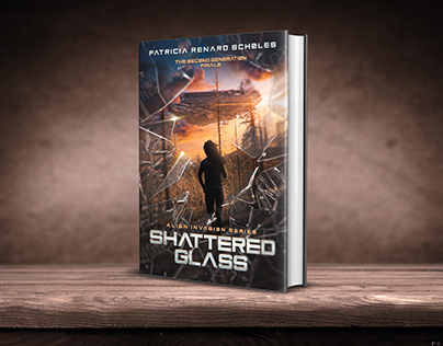 Shattered Glass book cover design