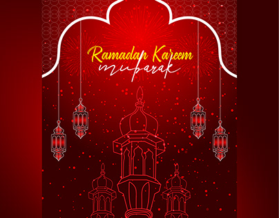 Ramadan Karim Poster Desigm template