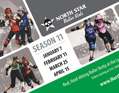 North Star Roller Derby – Season 11 Newspaper Ad