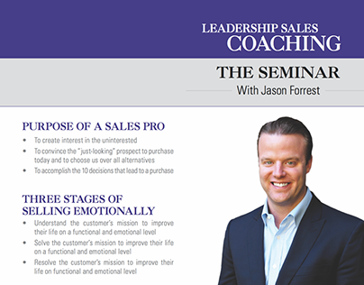Leadership Sales Coaching - Trifold Brochure