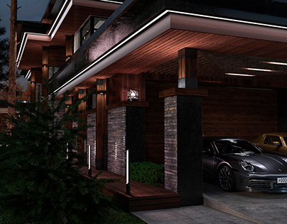 Architectural project of the house 320 m2