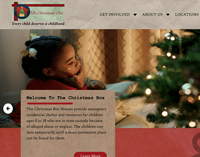 Christmas Box Website redesign