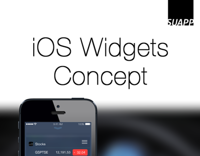 iOS Widgets Concept