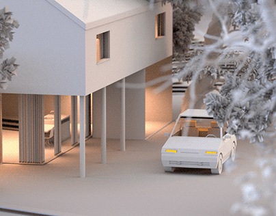 Architectural Maquette Model Renders CGI