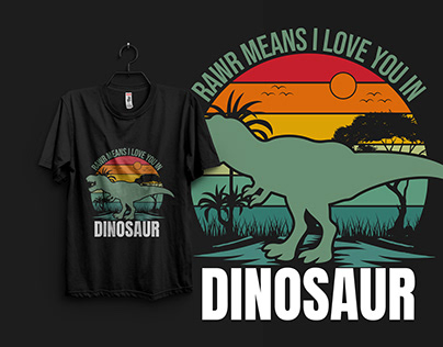 dinosaur t shirt design